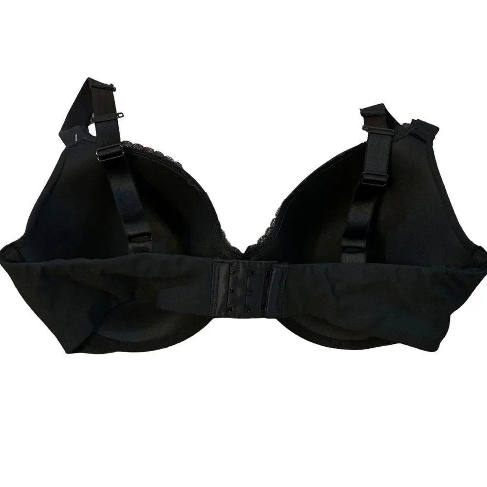 Paramour Women’s Sensational Convertible T-Shirt Bra Black Size 36DD NWT